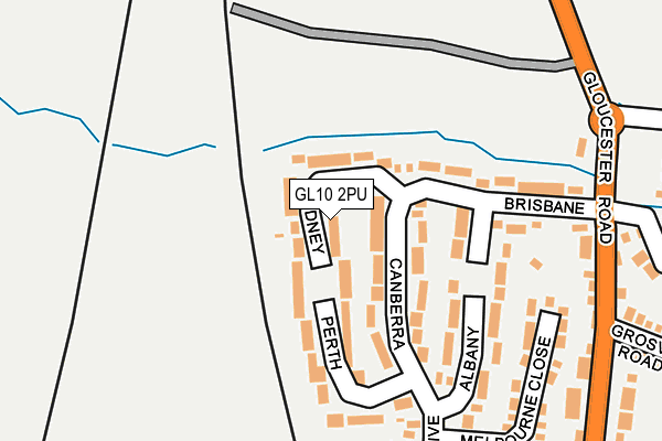 GL10 2PU map - OS OpenMap – Local (Ordnance Survey)