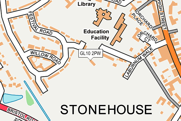 GL10 2PW map - OS OpenMap – Local (Ordnance Survey)