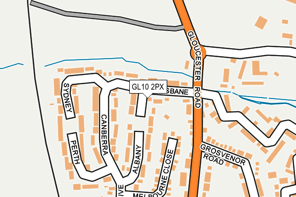 GL10 2PX map - OS OpenMap – Local (Ordnance Survey)