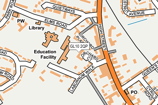 GL10 2QP map - OS OpenMap – Local (Ordnance Survey)