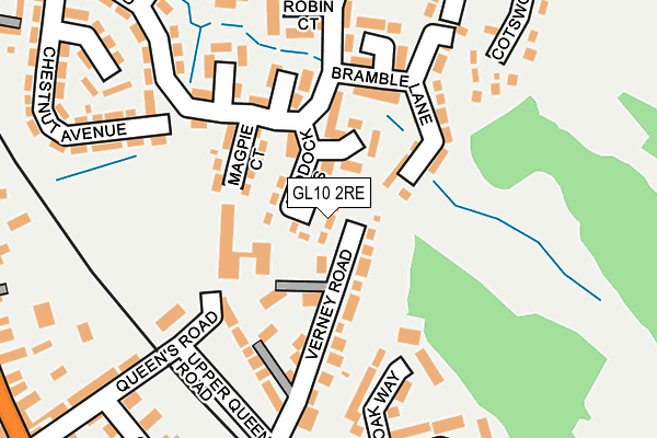 GL10 2RE map - OS OpenMap – Local (Ordnance Survey)