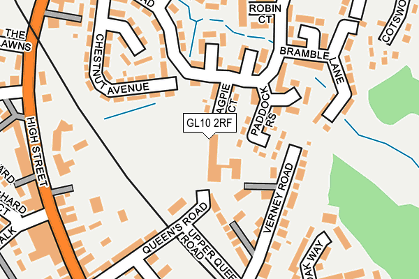 GL10 2RF map - OS OpenMap – Local (Ordnance Survey)