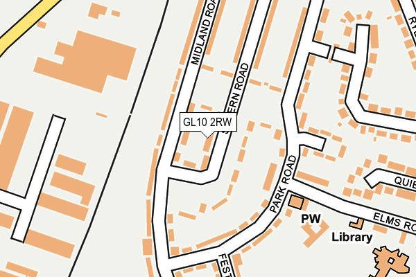 GL10 2RW map - OS OpenMap – Local (Ordnance Survey)