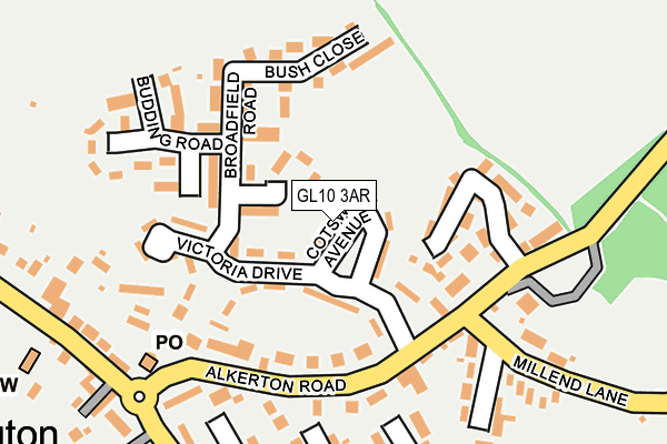 GL10 3AR map - OS OpenMap – Local (Ordnance Survey)
