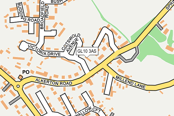 GL10 3AS map - OS OpenMap – Local (Ordnance Survey)