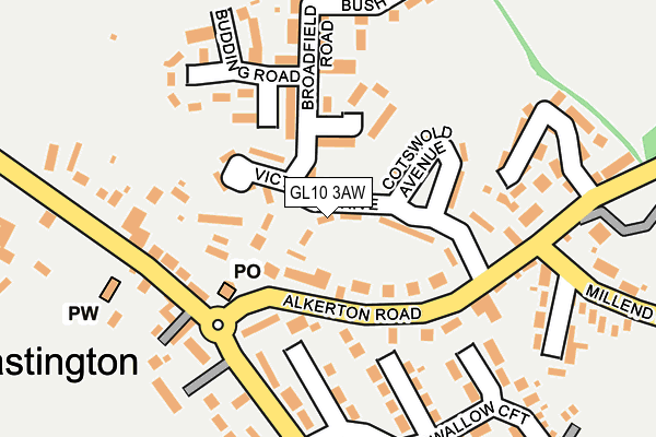 GL10 3AW map - OS OpenMap – Local (Ordnance Survey)