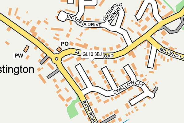 GL10 3BJ map - OS OpenMap – Local (Ordnance Survey)