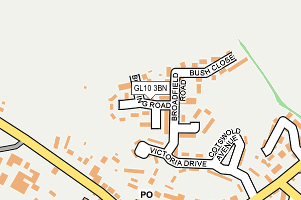 GL10 3BN map - OS OpenMap – Local (Ordnance Survey)