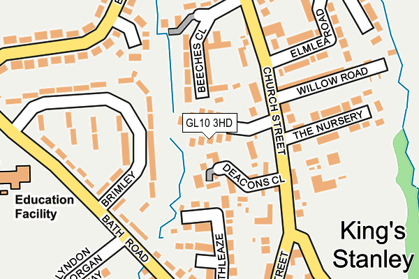 GL10 3HD map - OS OpenMap – Local (Ordnance Survey)