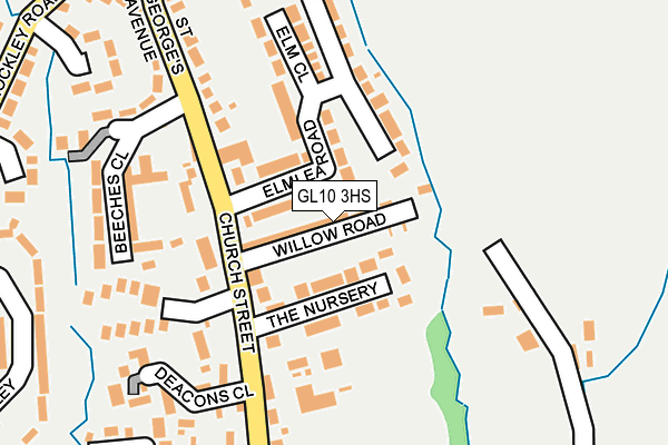 GL10 3HS map - OS OpenMap – Local (Ordnance Survey)