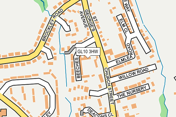 GL10 3HW map - OS OpenMap – Local (Ordnance Survey)