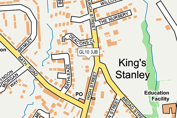 GL10 3JB map - OS OpenMap – Local (Ordnance Survey)