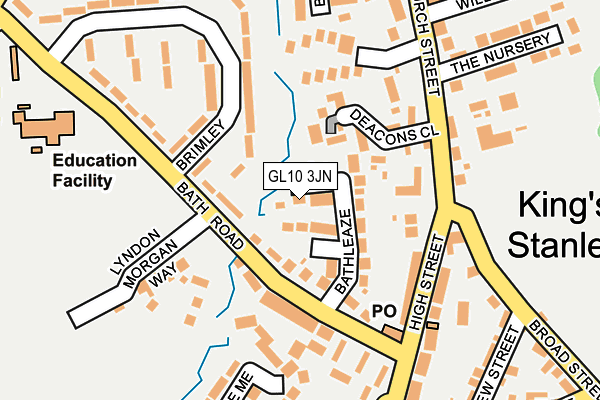 GL10 3JN map - OS OpenMap – Local (Ordnance Survey)