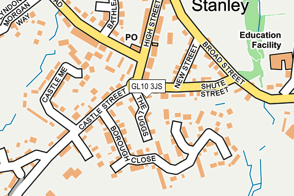 GL10 3JS map - OS OpenMap – Local (Ordnance Survey)