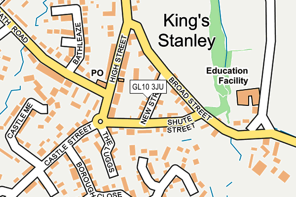 GL10 3JU map - OS OpenMap – Local (Ordnance Survey)