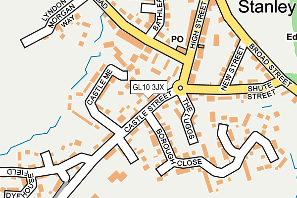 GL10 3JX map - OS OpenMap – Local (Ordnance Survey)