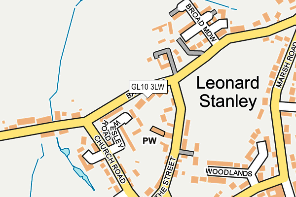 GL10 3LW map - OS OpenMap – Local (Ordnance Survey)