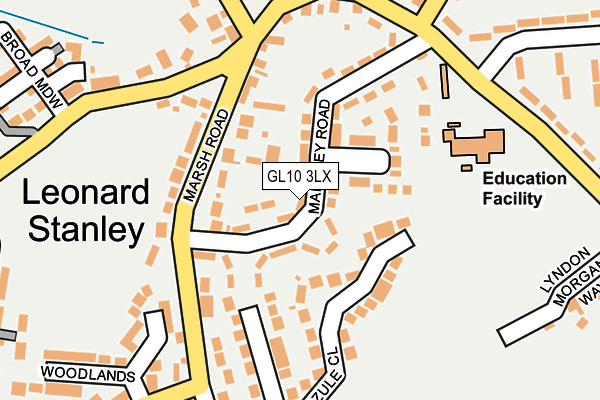 GL10 3LX map - OS OpenMap – Local (Ordnance Survey)