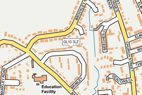 GL10 3LZ map - OS OpenMap – Local (Ordnance Survey)