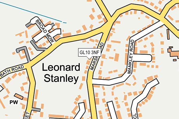 GL10 3NF map - OS OpenMap – Local (Ordnance Survey)