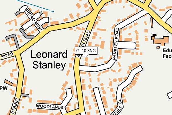 GL10 3NG map - OS OpenMap – Local (Ordnance Survey)
