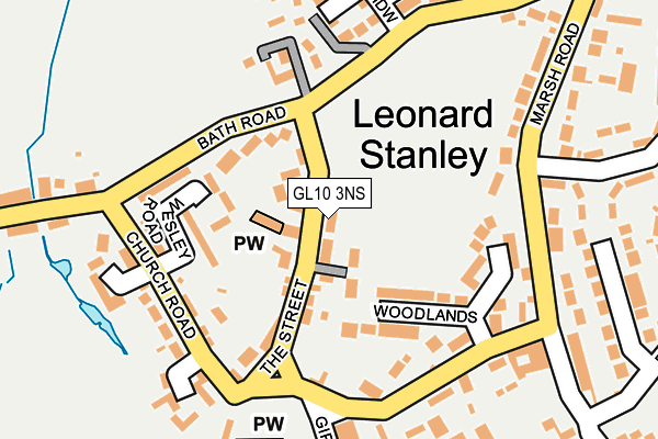 GL10 3NS map - OS OpenMap – Local (Ordnance Survey)