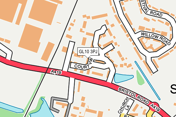 GL10 3PJ map - OS OpenMap – Local (Ordnance Survey)