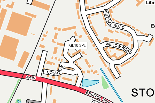 GL10 3PL map - OS OpenMap – Local (Ordnance Survey)
