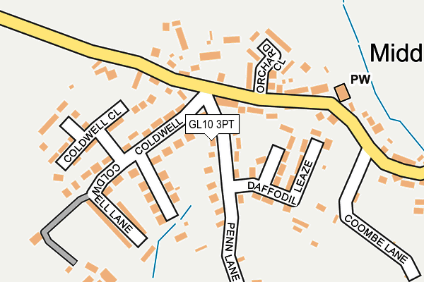 GL10 3PT map - OS OpenMap – Local (Ordnance Survey)