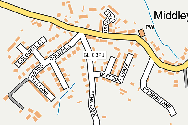 GL10 3PU map - OS OpenMap – Local (Ordnance Survey)