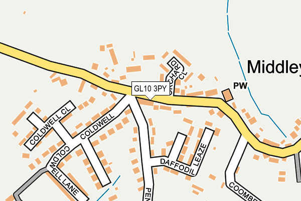 GL10 3PY map - OS OpenMap – Local (Ordnance Survey)