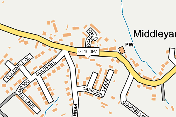 GL10 3PZ map - OS OpenMap – Local (Ordnance Survey)