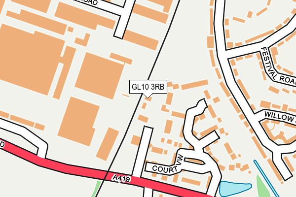 GL10 3RB map - OS OpenMap – Local (Ordnance Survey)