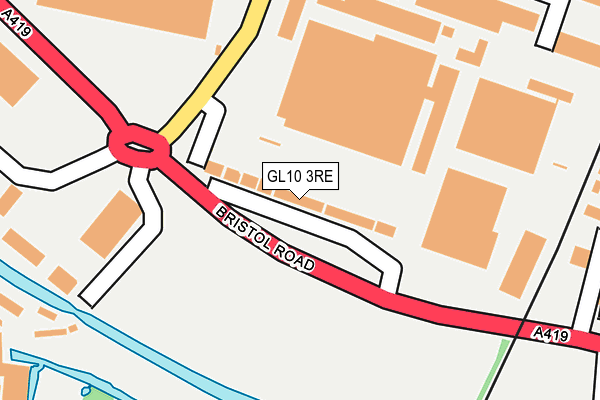 GL10 3RE map - OS OpenMap – Local (Ordnance Survey)