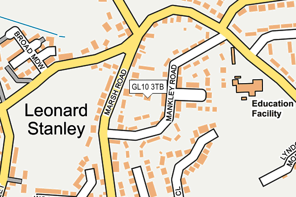 GL10 3TB map - OS OpenMap – Local (Ordnance Survey)