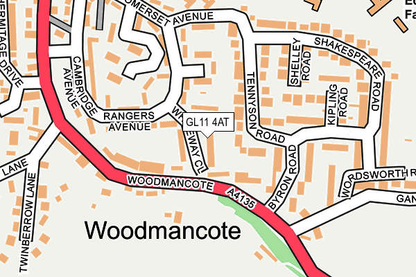 GL11 4AT map - OS OpenMap – Local (Ordnance Survey)