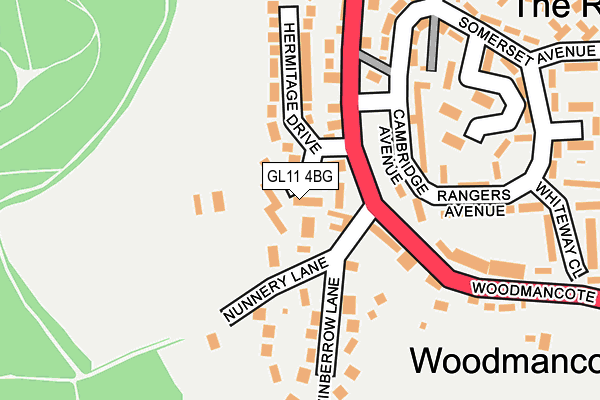 GL11 4BG map - OS OpenMap – Local (Ordnance Survey)