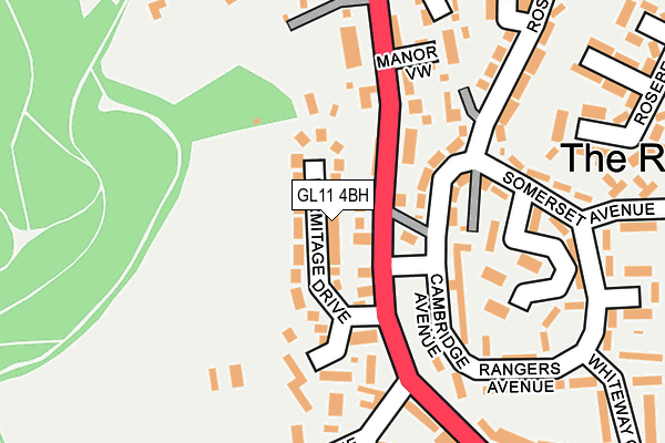 GL11 4BH map - OS OpenMap – Local (Ordnance Survey)
