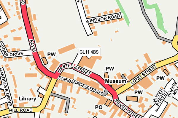 GL11 4BS map - OS OpenMap – Local (Ordnance Survey)