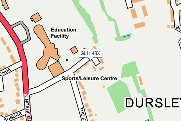 GL11 4BX map - OS OpenMap – Local (Ordnance Survey)