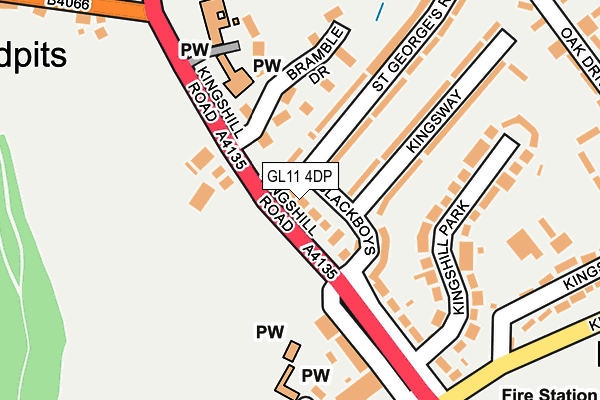 GL11 4DP map - OS OpenMap – Local (Ordnance Survey)