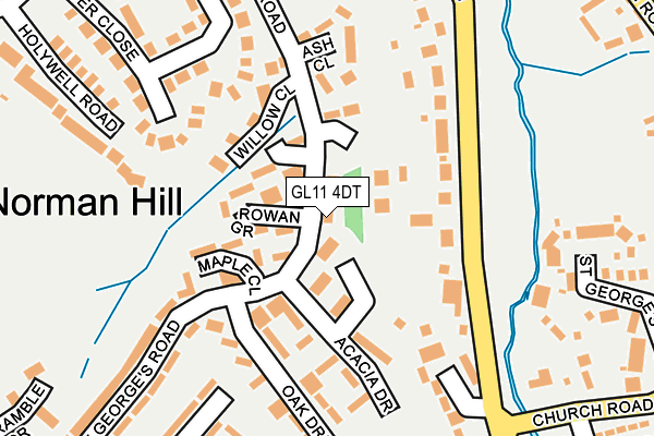 GL11 4DT map - OS OpenMap – Local (Ordnance Survey)