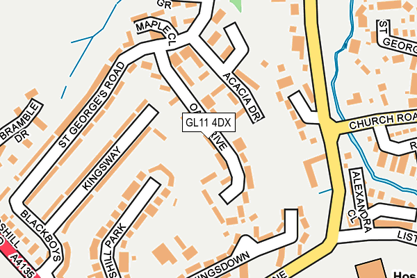 Map of DTS ELECTRONICS LTD at local scale