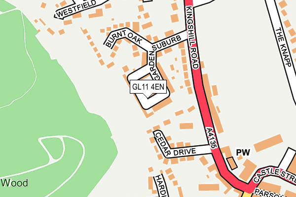 GL11 4EN map - OS OpenMap – Local (Ordnance Survey)