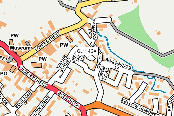 GL11 4GA map - OS OpenMap – Local (Ordnance Survey)
