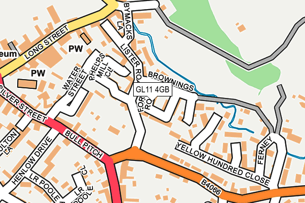 GL11 4GB map - OS OpenMap – Local (Ordnance Survey)