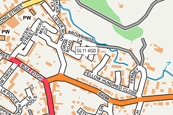 GL11 4GD map - OS OpenMap – Local (Ordnance Survey)