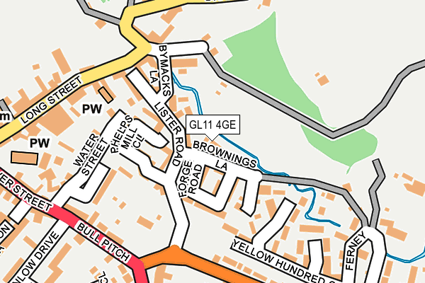 GL11 4GE map - OS OpenMap – Local (Ordnance Survey)