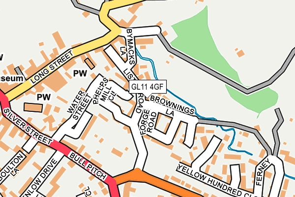 GL11 4GF map - OS OpenMap – Local (Ordnance Survey)