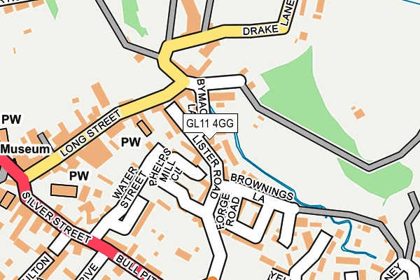 GL11 4GG map - OS OpenMap – Local (Ordnance Survey)
